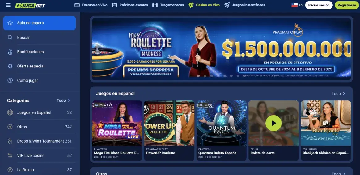 JugaBet Casino – Juegos online, bonos y opciones de entretenimiento image 3